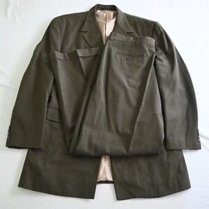 Stacy Adams 48L 38x32 Brown Check Mens Jacket Pants Suit